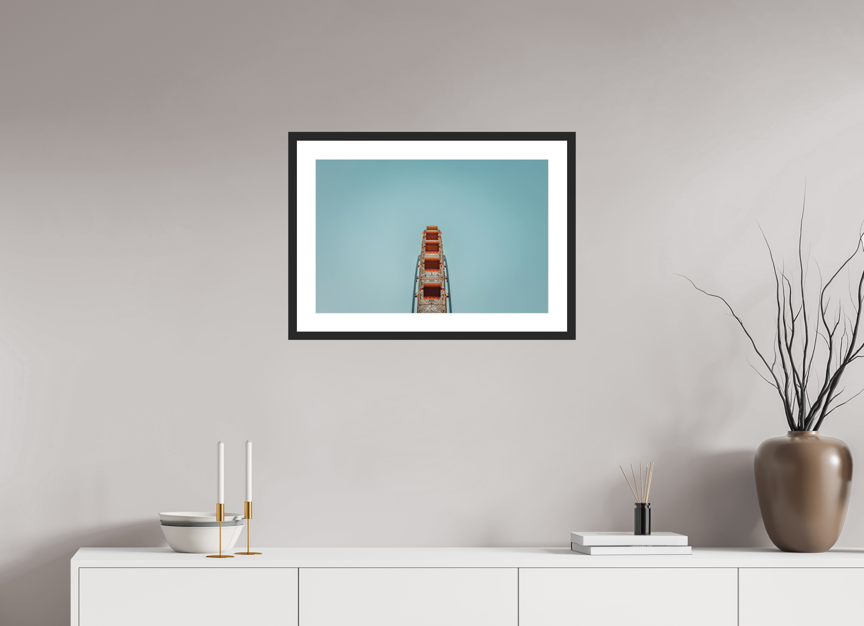 60 x 40 cm, Cadre avec passe partout Tempozan