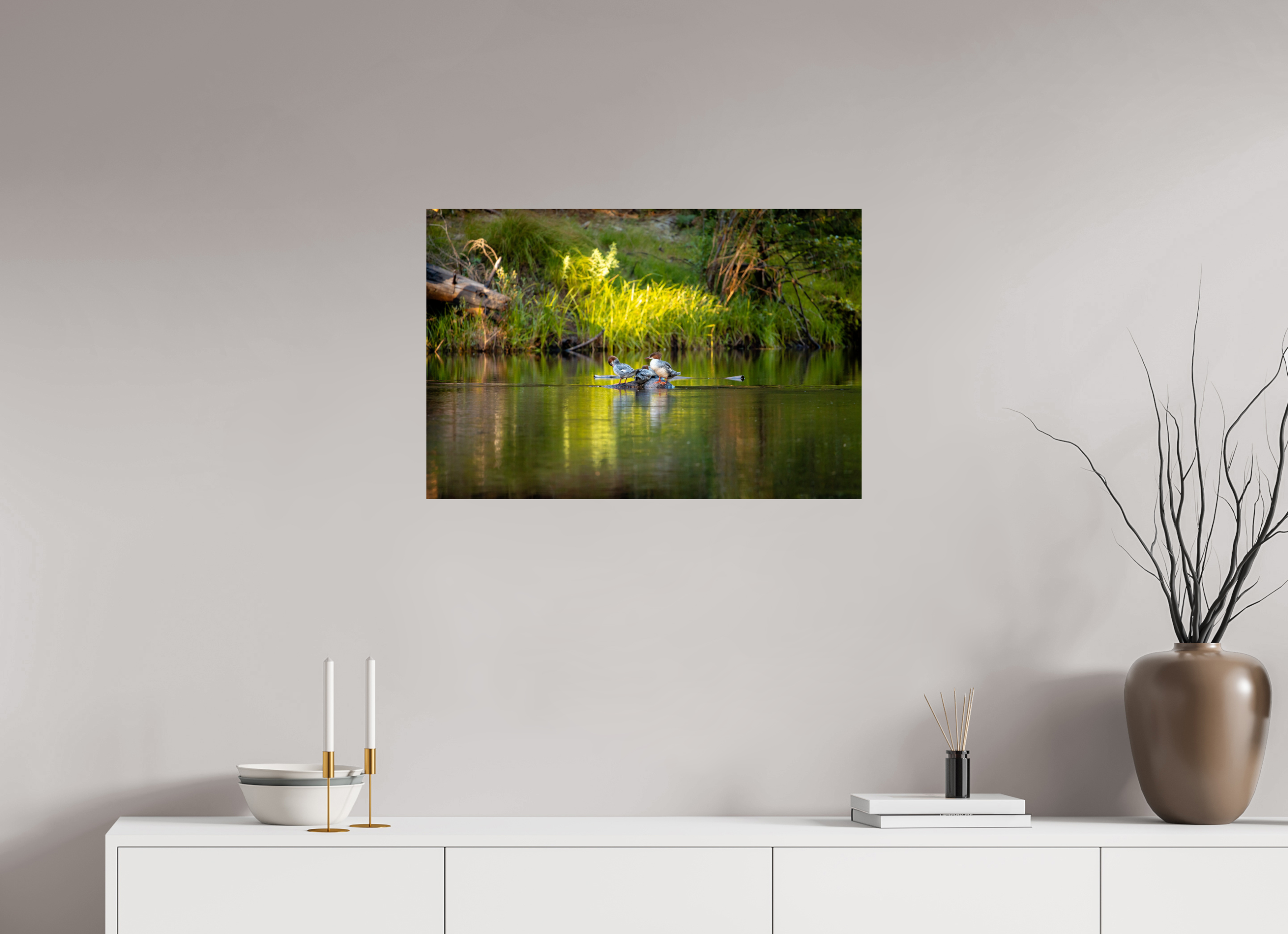 75 x 50 cm, Photo Print On Fuji Crystal DP II Mergus