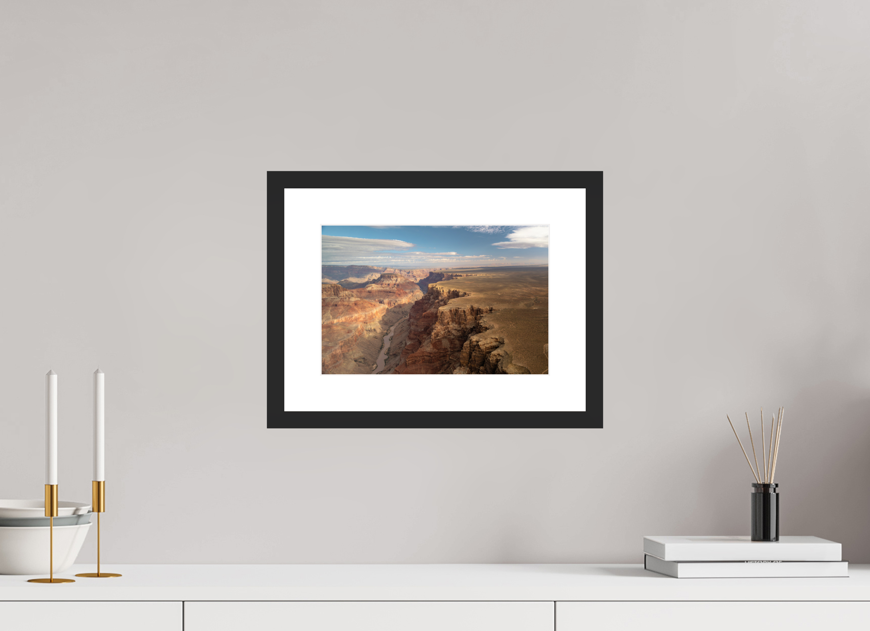 30 x 20 cm, Cadre avec passe partout Grand Canyon vue du ciel
