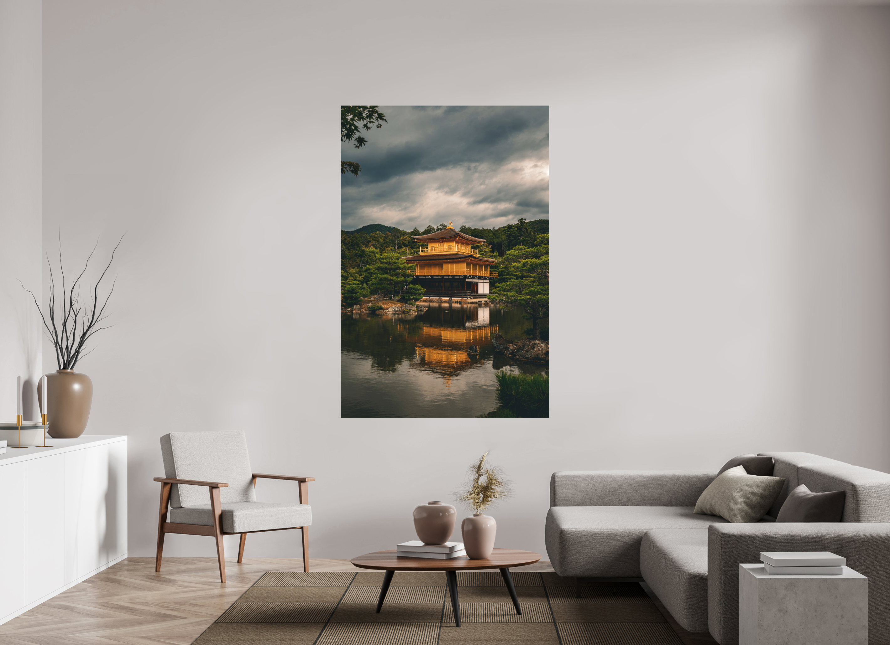120 x 180 cm, Aluminium Kinkaku-ji