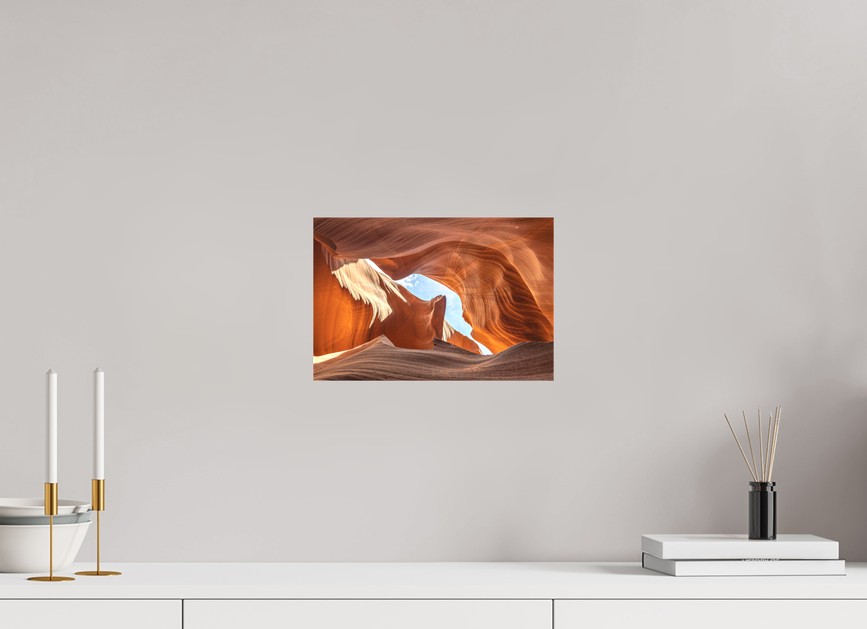30 x 20 cm, Cadre simple Matte on Stretcher Frame Antelope Canyon