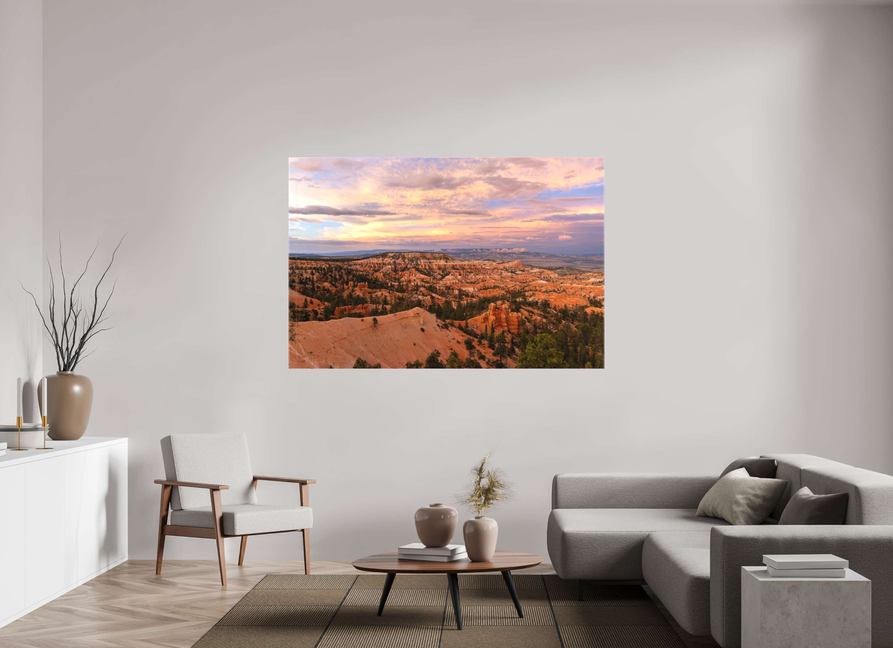 180 x 120 cm, Cadre simple Matte on Stretcher Frame Bryce Canyon