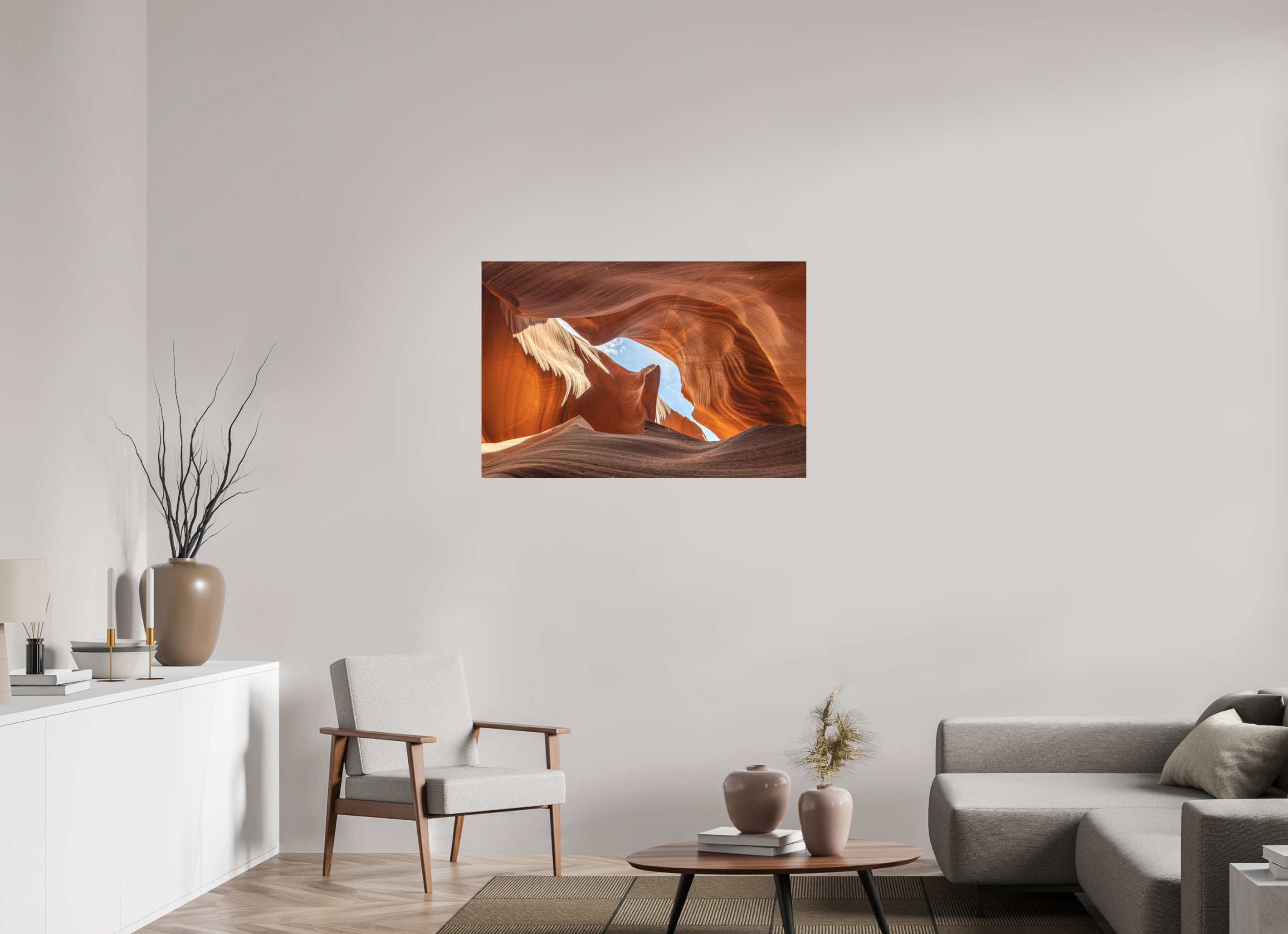 105 x 70 cm, Aluminium Antelope Canyon
