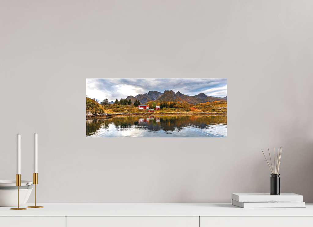 49.4 x 20 cm, Cadre simple Matte on Stretcher Frame Arctic Panorama