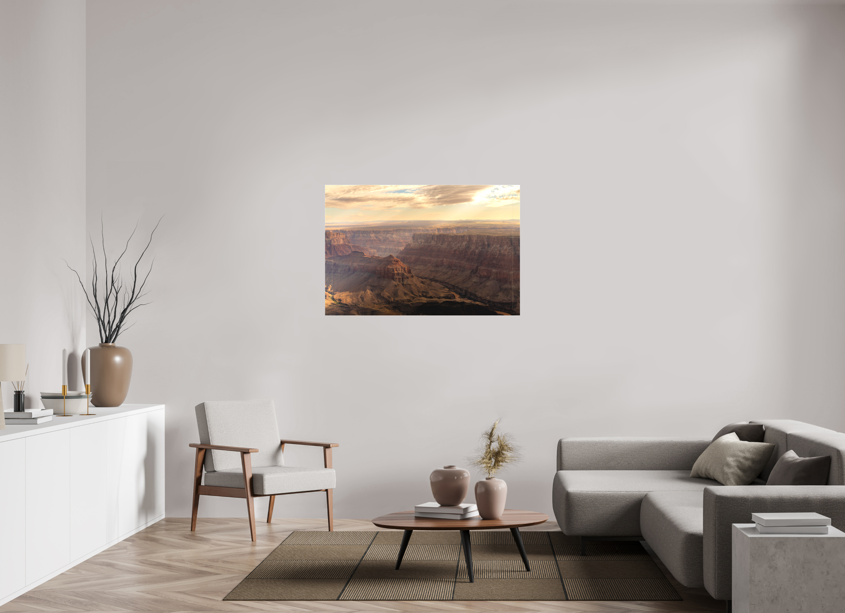 120 x 80 cm, Cadre simple Matte on Stretcher Frame Grand Canyon